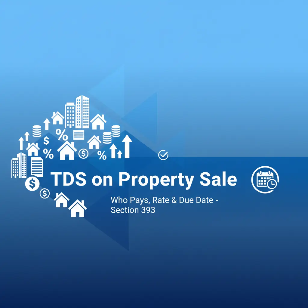 TDS on Property Sale – Who Pays , Rate & Due Date -Section 393 TDS on Property Sale