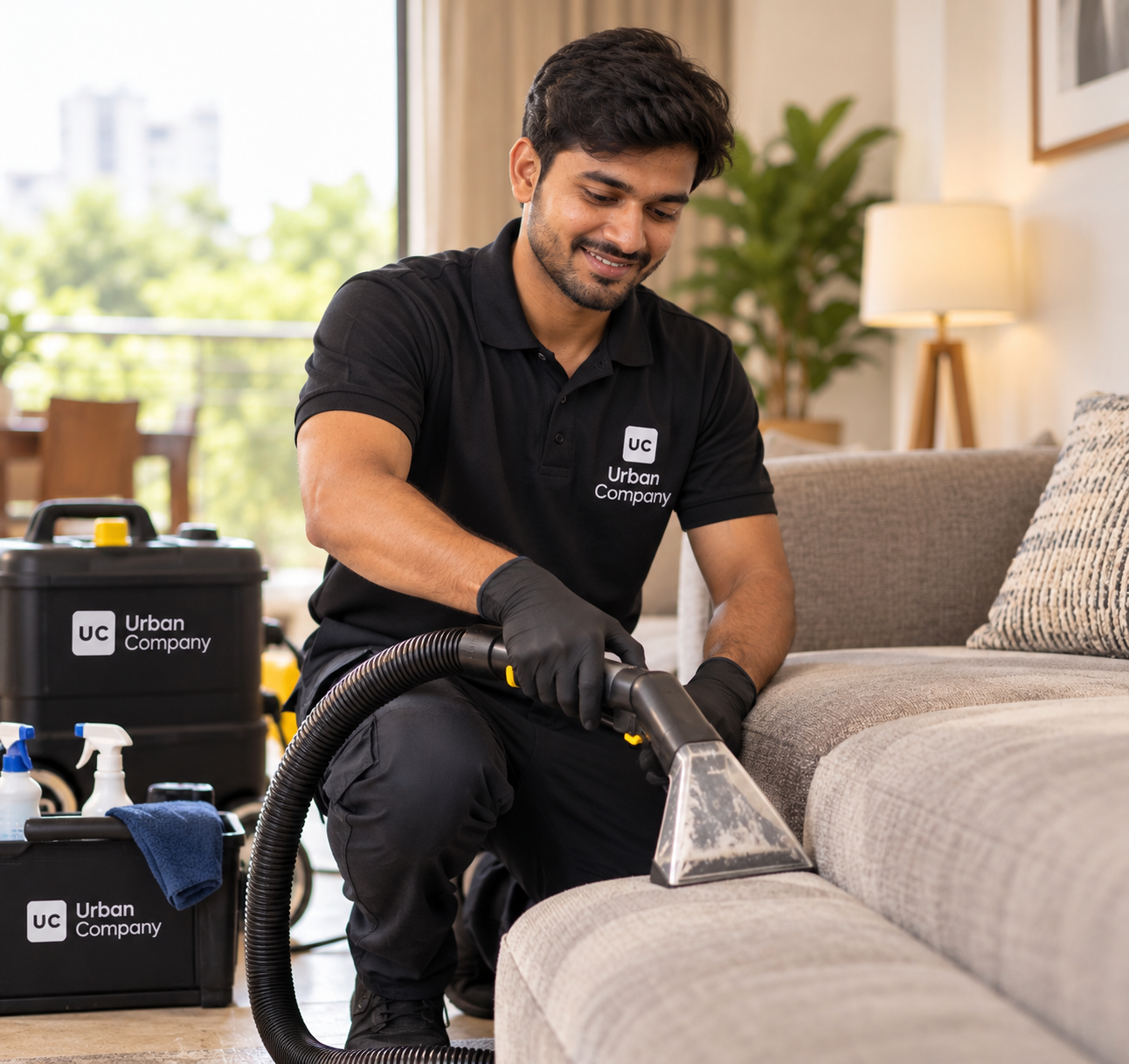 Urban Company home cleaning service professional